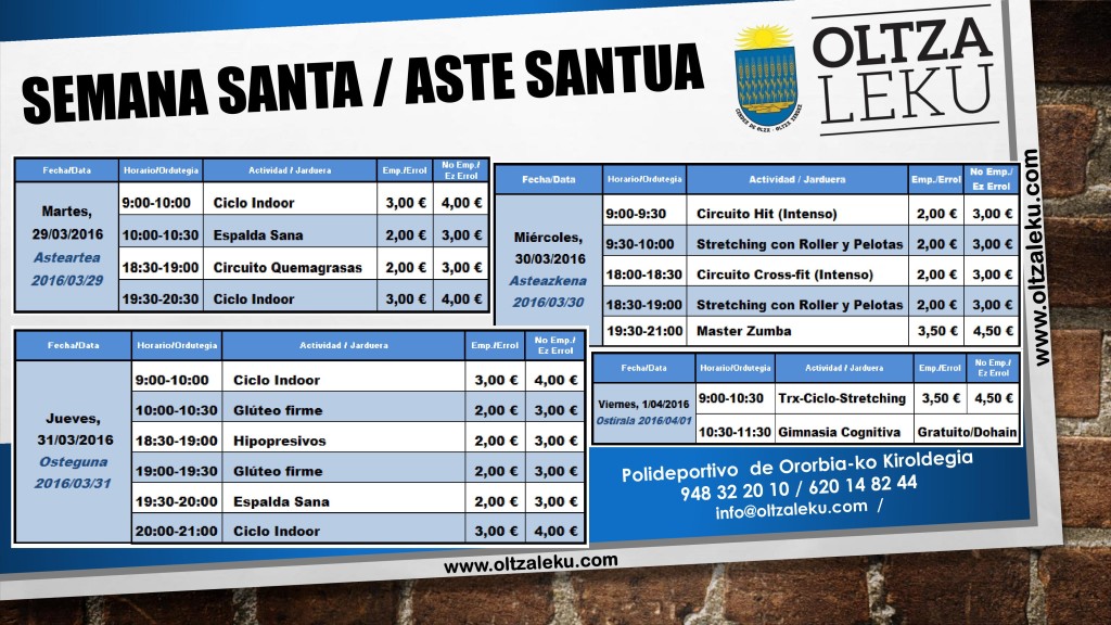 Semana Santa Polideportivo de Ororbia