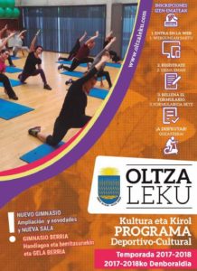 Portada programa 2017-18 Oltzaleku