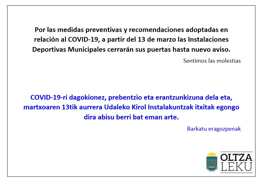 Aviso / Oharra