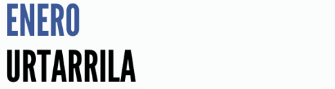 AGENDA ENERO / URTARRILEKO AGENDA
